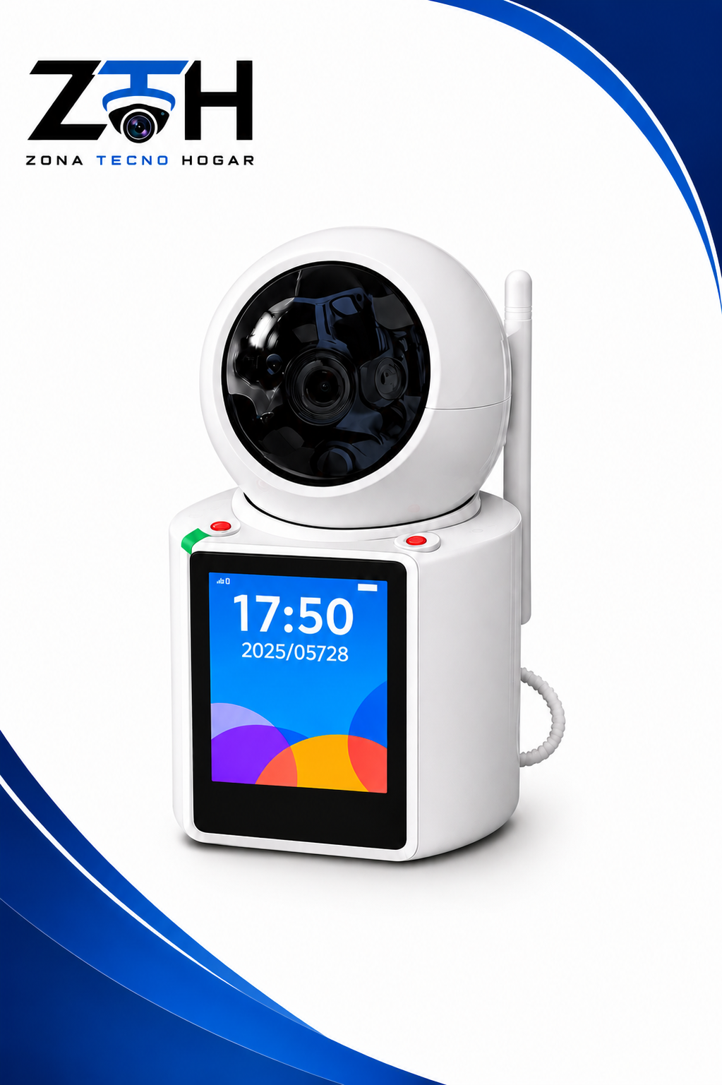 Monitor para Bebé con Cámara WiFi y Pantalla | Control desde Celular y Audio Bidireccional