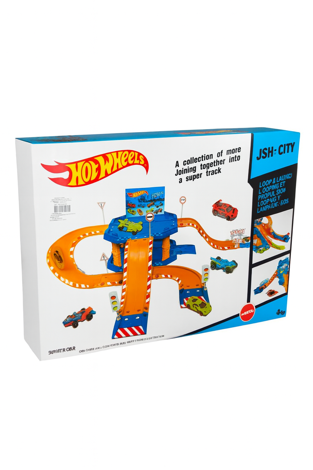 Pista de Autos Tipo Hot Wheels con Rampa y Curvas – Diversión a Toda Velocidad